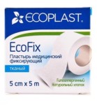 Пластырь медицинский фиксирующий, Ecoplast (Экопласт) р. 5смх5м Экофикс тканевый