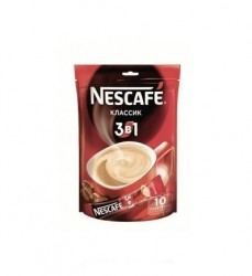 Кофе, Nescafe (Нескафе) 16 г 10 шт Классик растворимый 3 в 1