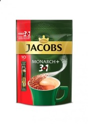 Кофе, Jacobs (Якобс) 15 г 10 шт Монарх 3 в 1 в стиках мультипак