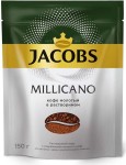 Кофе, Jacobs (Якобс) 150 г 1 шт Монарх Милликано молотый в растворимом мягк. упак.