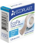 Пластырь медицинский фиксирующий, Ecoplast (Экопласт) р. 1.25смх5м Экофикс тканевый