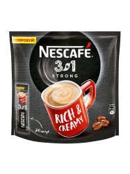 Кофе, Nescafe (Нескафе) 16 г 20 шт 3 в 1 крепкий