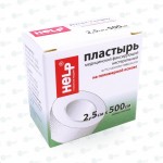 Пластырь медицинский фиксирующий, Help (Хелп) р. 2.5смх500см 1 шт на полимерной основе (катушка) картон. коробка